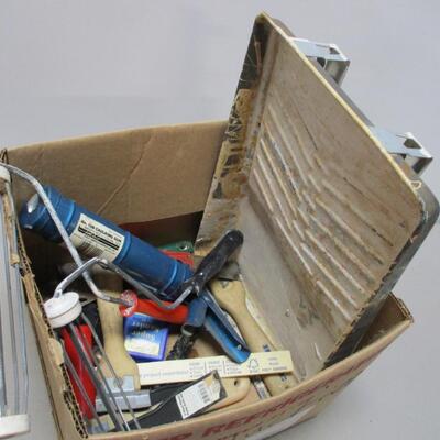 Box Lot Of Painting Supplies