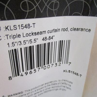 Triple Lockseam Curtain Rod