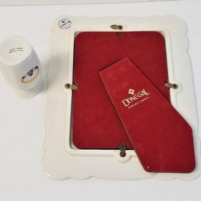 Lot #77  Donegal Irish Porcelain Bud Vase and Photo Frame