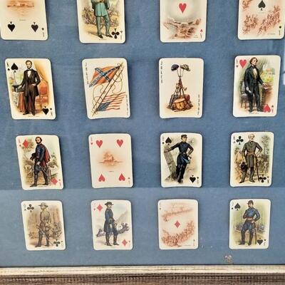 Lot #85  Civil War Themed Playing Cards - Jeff Davis, Lincoln, Robert E. Lee, more