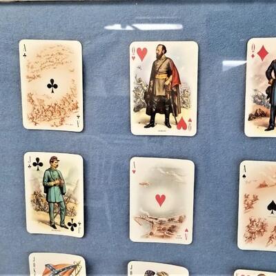 Lot #85  Civil War Themed Playing Cards - Jeff Davis, Lincoln, Robert E. Lee, more