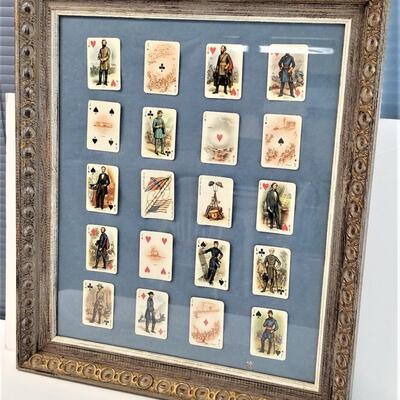Lot #85  Civil War Themed Playing Cards - Jeff Davis, Lincoln, Robert E. Lee, more