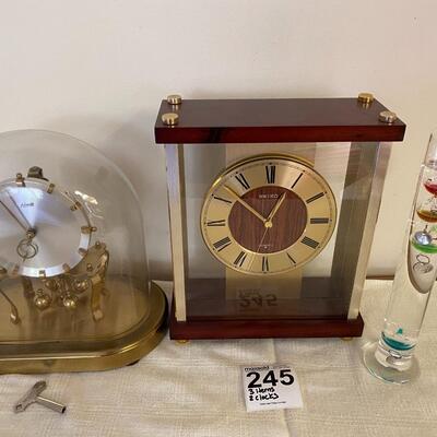 Two Clocks and Barometer