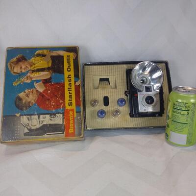 Vintage Brownie Camera with Box