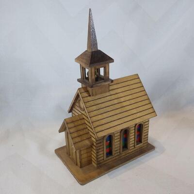 Wooden Church Music Box