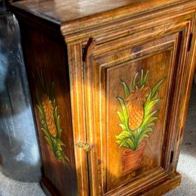 Vintage hand-painted country chest