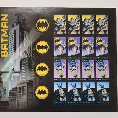 Lot 40: 100 Forever Stamps: Batman, Wonder Woman, Disney (Retail $58.00)