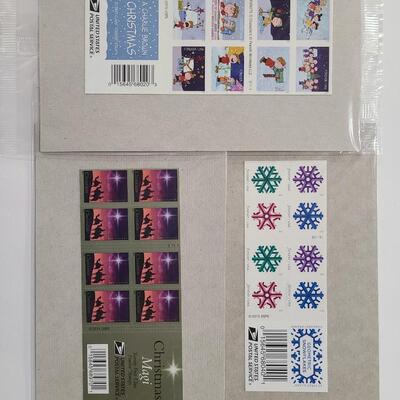 Lot 39: Holiday Forever Stamps (Charlie Brown, Magi, and Geometric Snowflakes) $34.80