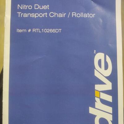 Nitro Duet Transport Chair/Rollator