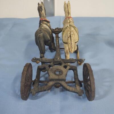 Cast Iron Horse & Coal Buggy