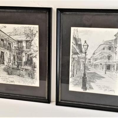 Lot #89  Pair of Framed French Quarter Scenes