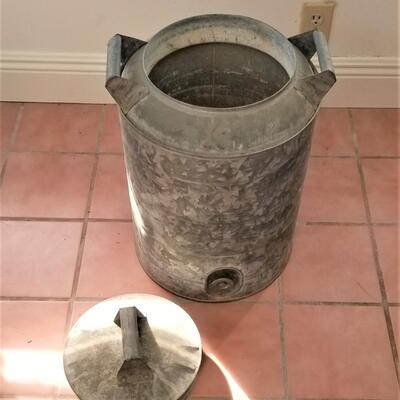 Lot #90   Old Galvanized Water Can