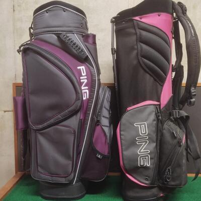 Two Ping Golf Bags