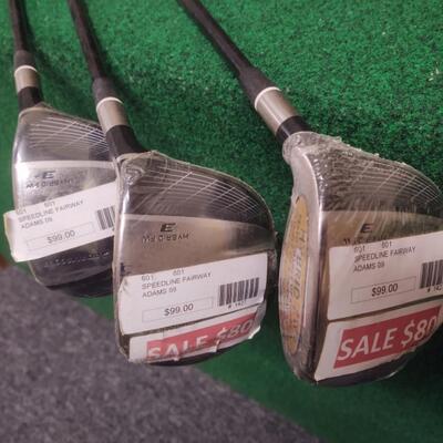 3 Fairway woods.
