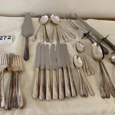 International Sterling Silver Blossom Time Pattern Flatware Set 1477 Grams