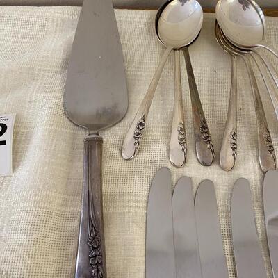 International Sterling Silver Blossom Time Pattern Flatware Set 1477 Grams