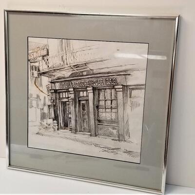 Lot #98  Original Sketch  "Old Absinthe House"
