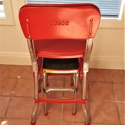 Lot #99  Classic Red Kitchen Step Stool