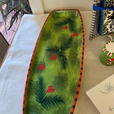 Christmas Holiday Serving Items and Barware