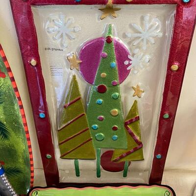 Christmas Holiday Serving Items and Barware