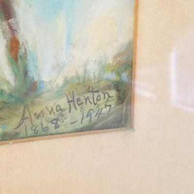 Lot #102  Original Pastel - Cherry Blossoms