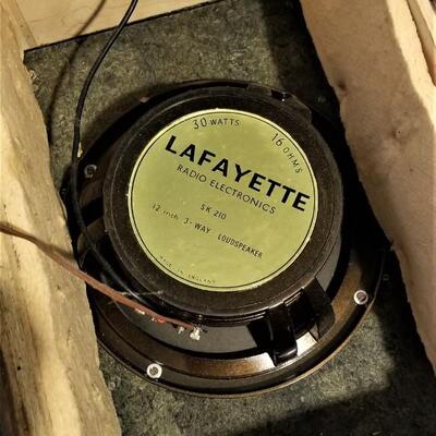 Lot #105  Technics Turntable, Kenwood Receiver and a great pair of Vintage Lafayette Speakers - WORKS