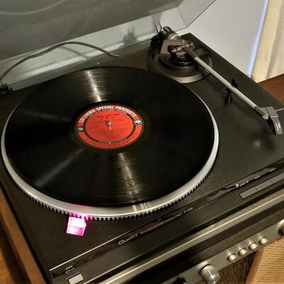 Lot #105  Technics Turntable, Kenwood Receiver and a great pair of Vintage Lafayette Speakers - WORKS