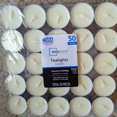 #8 Brand new package 50 tealights