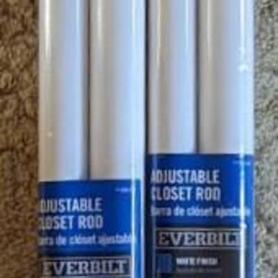 #10 New Adjustable closet rods