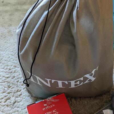 #11 Two Intex Air Mattresses, infant & toddler and pump