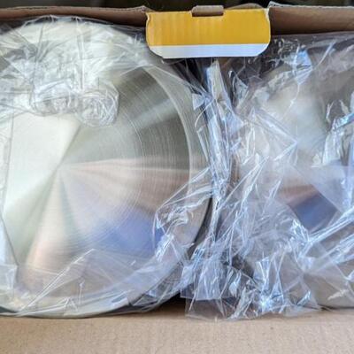 #22 Brand New Window metal canisters, three