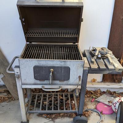 #34 Charcoal Barbeque grill with utensils