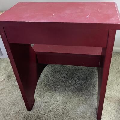 #41 Red step stool