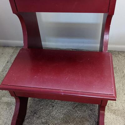 #41 Red step stool