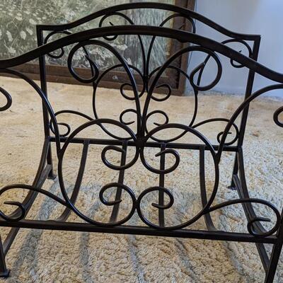 #43 Metal Wood holder for fireplace