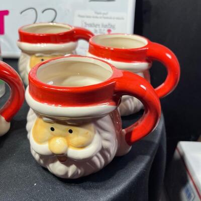 Vintage Cups and Santa Mugs