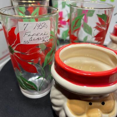 Vintage Cups and Santa Mugs