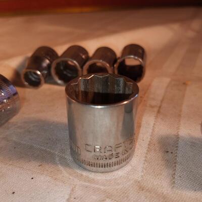 craftsman 3/8" sockets 8 ea metric