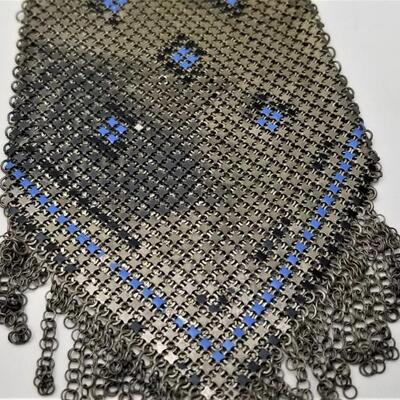 Lot #108  Antique Mesh Purse with Enamel detailing