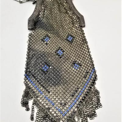 Lot #108  Antique Mesh Purse with Enamel detailing