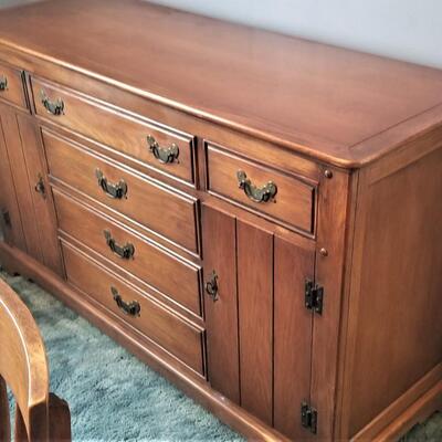 Lot #109  Vintage Oak Sideboard