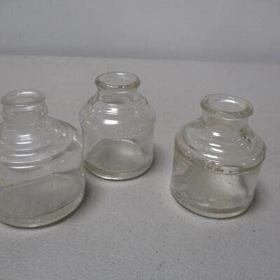 Old Ink Wells - Used With Turkey Feathers
