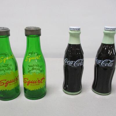Squirt & Coca Cola Salt & Pepper Shakers