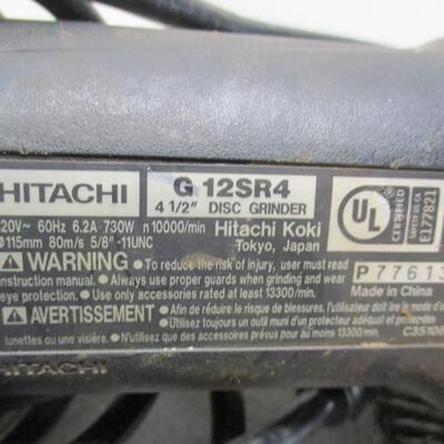 Hitachi 4 1/2" Disc Grinder