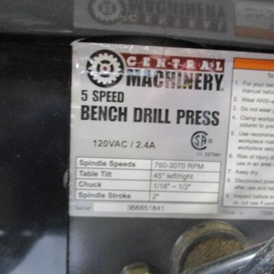5 Speed Bench Drill Press