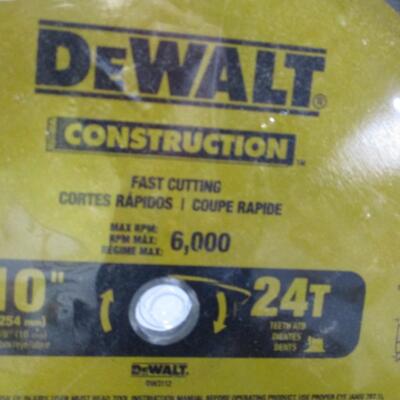 Dewalt Construction 10" Blade