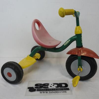 Kiddi-O Children's Tricycle, Sun Faded Red/Yellow/Green