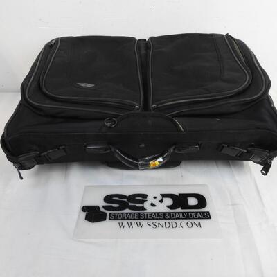 Black Samsonite Wheeled Garment Bag, has 2 Compartments