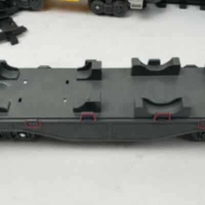 Caterpillar CAT Construction Express Toy Train Track, 18 Tracks + 2 Cars - Used