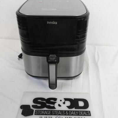 Touchscreen Innsky Air Fryer, Black and Silver, Turns on, Good Condition